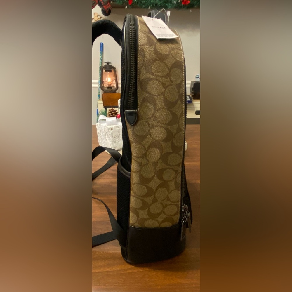 Coach Signature Ethan Backpack In Signature Canvas - Picture 6 of 12
